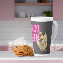 ヴィンテージおもしろいバンコクイーン カフェラテマグ