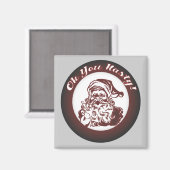 ヴィンテージおもしろいバートサンタレトロクリスマス マグネット (正面/裏面)