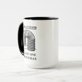 ヴィンテージおもしろいパパクリスマス引用文壊し玩具 マグカップ (正面左)