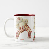 ヴィンテージおもしろいピエロデザイナーコーヒーマグ – ギフト ツートーンマグカップ (左)