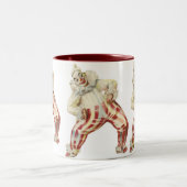 ヴィンテージおもしろいピエロデザイナーコーヒーマグ – ギフト ツートーンマグカップ (中央)