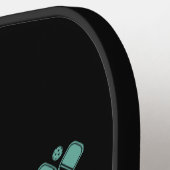 ヴィンテージおもしろいピックボール引用文不要セラピー ピックルボールラケット (左詳細)