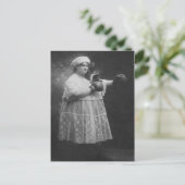 ヴィンテージおもしろいファットウーマンボクシング ポストカード (スタンド正面)