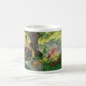 ヴィンテージおもしろいファミリーピクニック コーヒーマグカップ (中央)