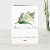 ヴィンテージおもしろいフクロウ誕生日カード カード (裏面)