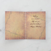 ヴィンテージおもしろいフクロウ誕生日カード カード (内部)