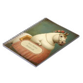 ヴィンテージおもしろいフローラレディーホーススパイラルノート ノートブック (左側)