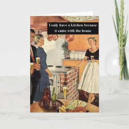 ヴィンテージおもしろいブライダルシャワー/ハウスウォーミングパーティー カード