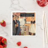 ヴィンテージおもしろいブライダルシャワー/ハウスウォーミングパーティー スタンダードカクテルナプキン (インサイチュ)