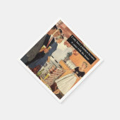 ヴィンテージおもしろいブライダルシャワー/ハウスウォーミングパーティー スタンダードカクテルナプキン (角)