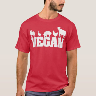 ヴィンテージおもしろいベジタリアンベジタリアンレトロビーガンT- Tシャツ