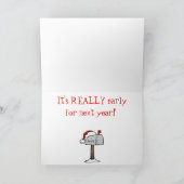 ヴィンテージおもしろいベレードサンタカード シーズンカード (内部)