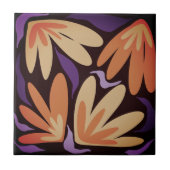 ヴィンテージおもしろいボフローラセラミックタイル タイル (正面)