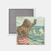 ヴィンテージおもしろいマグネット マグネット (正面/裏面)