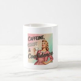 ヴィンテージおもしろいマグfor Women -レトロコーヒー引用文 コーヒーマグカップ