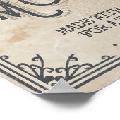 ヴィンテージおもしろいムーンシャインヒルビリーメディシンカスタムグ ポスター (角)