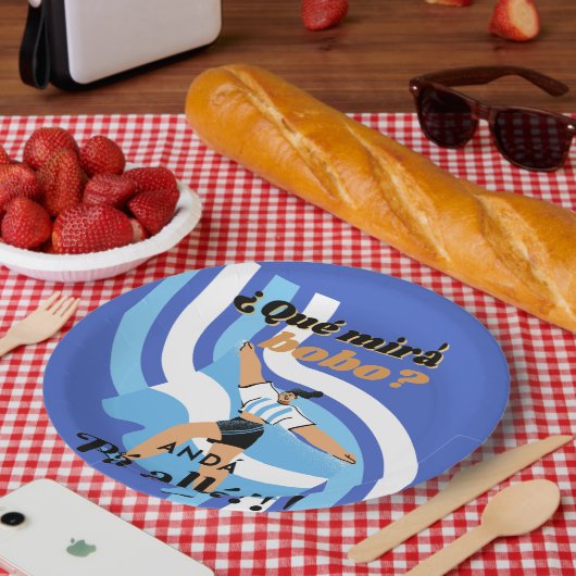 ヴィンテージおもしろいメッシーアルゼンチンケミラボボ ペーパープレート (ピクニック)