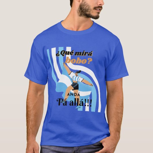 ヴィンテージおもしろいメッシーアルゼンチンケミラボボ Tシャツ (正面)