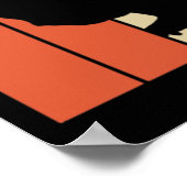 ヴィンテージおもしろいモルモット ポスター (角)