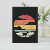 ヴィンテージおもしろいヤギのプレゼント サンキューカード (スタンド正面)