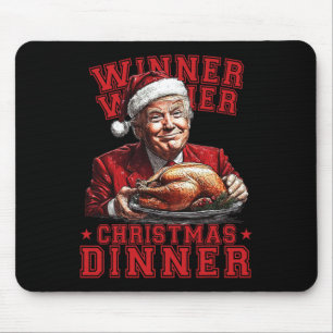 ヴィンテージおもしろいユーモアのあるトランプウィナーウィナーウィーナークリステム マウスパッド