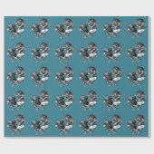 ヴィンテージおもしろいラグビー ラッピングペーパー (フラット)