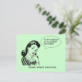 ヴィンテージおもしろいレトロユーアイントマイパパ ポストカード (スタンド正面)