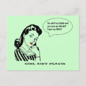 ヴィンテージおもしろいレトロユーアイントマイパパ ポストカード (正面)