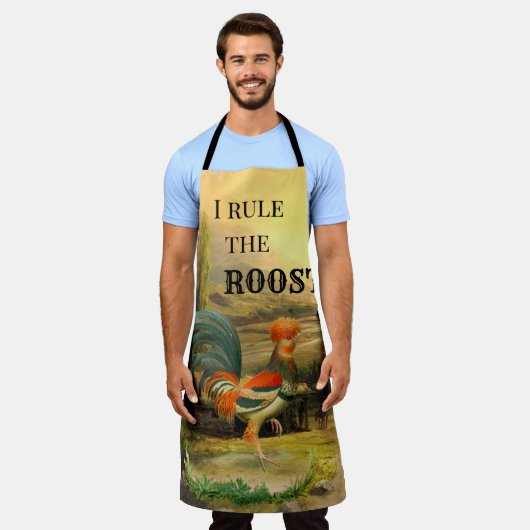 ヴィンテージおもしろいロースターローストエプロン エプロン (着用した状態)