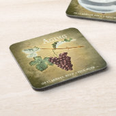 ヴィンテージおもしろいワインコースター コースター (左側)