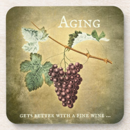 ヴィンテージおもしろいワインコースター コースター