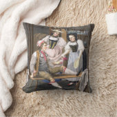 ヴィンテージおもしろいワインセラーのスイスの飲みシーン クッション (ブランケット)