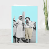 ヴィンテージおもしろい写真LOVE AT FIRST SIGHT カード (裏面)