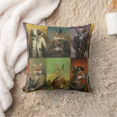 ヴィンテージおもしろい動物投擲クッション クッション (ブランケット)