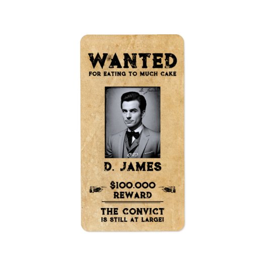 ヴィンテージおもしろい受刑者の報酬希望のステッカー ラベル (正面)