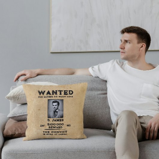 ヴィンテージおもしろい受刑者報酬の指名手配 クッション