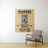 ヴィンテージおもしろい受刑者報酬の指名手配 タペストリー (インサイチュ)