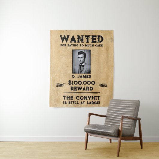 ヴィンテージおもしろい受刑者報酬の指名手配 タペストリー (インサイチュ)