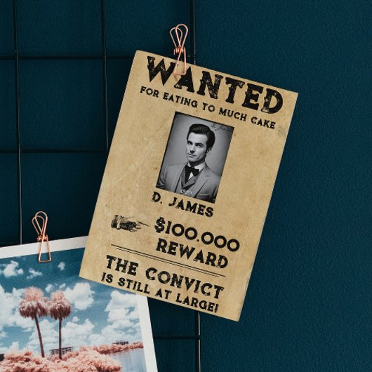 ヴィンテージおもしろい受刑者報酬の指名手配 ポストカード