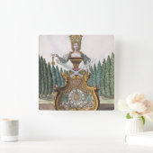 ヴィンテージおもしろい女性時計師衣装時計 スクエア壁時計 (ホーム)