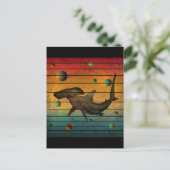 ヴィンテージおもしろい宇宙 ポストカード (スタンド正面)