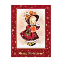 ヴィンテージおもしろい小さな女の子