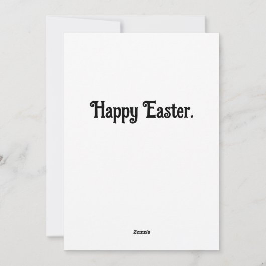 ヴィンテージおもしろい擬人化イースターヒツジ シーズンカード (裏面)