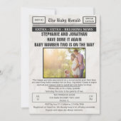 ヴィンテージおもしろい新聞写真第2ベビー散水 招待状 (正面)