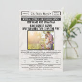 ヴィンテージおもしろい新聞写真第2ベビー散水 招待状 (スタンド正面)