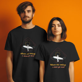 ヴィンテージおもしろい波が呼び出している Tシャツ