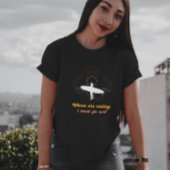 ヴィンテージおもしろい波が呼び出している Tシャツ