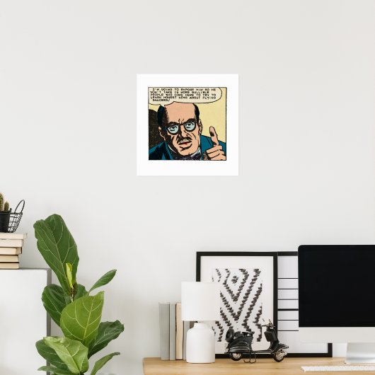 ヴィンテージおもしろい漫画は真実を偽のニュースを暴露する ポスター (ホームオフィス)