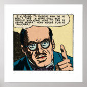 ヴィンテージおもしろい漫画は真実を偽のニュースを暴露する ポスター (正面)