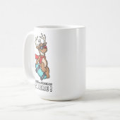 ヴィンテージおもしろい漫画ブックアポップ・アートのートスタイルクリスマス コーヒーマグカップ (正面左)